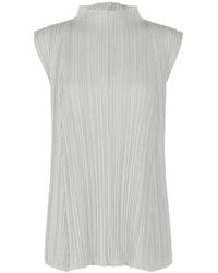 Pleats Please Issey Miyake - Pleated Top - Lyst