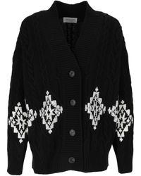 ERMANNO FIRENZE - Ribbed V-Neck Knit Top - Lyst