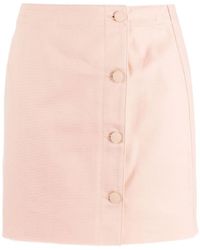 Raf Simons - Frayed Cotton Miniskirt - Lyst