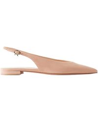 Gianvito Rossi - Suede Slingback Ballet Flats - Lyst