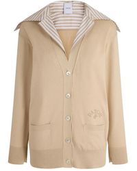 Patou - Poplin-Collar Cardigan - Lyst