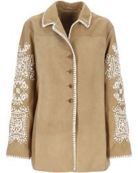 Ermanno Scervino - Embroidered Single Breasted Jacket - Lyst