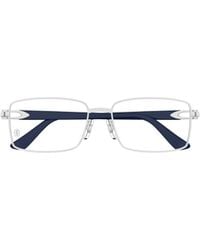 Cartier - Rectangle-Frame Glasses - Lyst