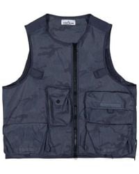 Stone Island - Zipper Vest - Lyst