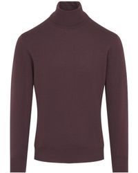 Canali - Fine-Gauge Turtleneck Knitted Sweater - Lyst