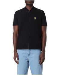 Belstaff - Logo Logo Short-Sleeved Casual Jacket - Lyst
