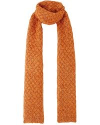 Dries Van Noten - Metallized Knitted Scarf - Lyst