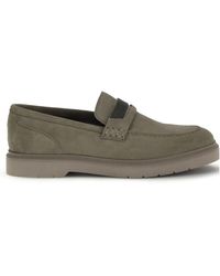 Brunello Cucinelli - Embellished Almond Toe Loafers - Lyst