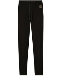 Dolce & Gabbana - Logo Detailed Regular-Fit Trousers - Lyst