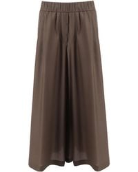 Peserico - Pleated Elasticated Waistband Trousers - Lyst