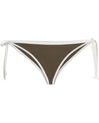 Brunello Cucinelli - Contrast-Piped Bikini Bottoms - Lyst