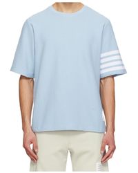 Thom Browne - Stripe-Detail T-Shirt - Lyst