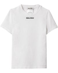 Miu Miu - Seamless T-Shirt - Lyst