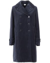 Aspesi - Double-Breasted Tailored Coat - Lyst