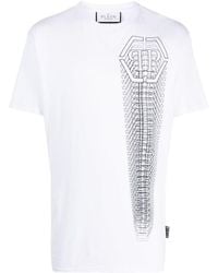 Philipp Plein - Short-Sleeved T-Shirt With Round Neck - Lyst
