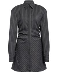 Dondup - Wool Mini Shirt Dress - Lyst