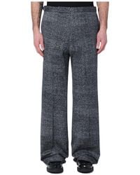 Prada - Printed Cotton Gabardine Pants - Lyst