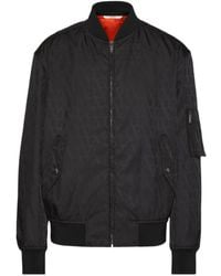 Valentino - Toile Iconographe-Jacquard Zip-Up Bomber Jacket - Lyst