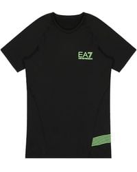 EA7 - Logo Printed T-Shirt - Lyst