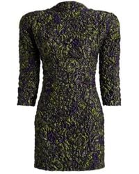 Balmain - Bubble-Patterned Jacquard Mini Dress - Lyst