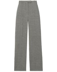 McQueen - Gingham Check Tailored Trousers - Lyst