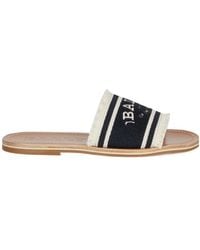 Bally - Logo Jacquard Slippers - Lyst