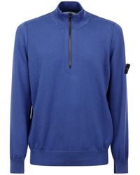 Stone Island - Compass Patch Knitted Jumper - Lyst
