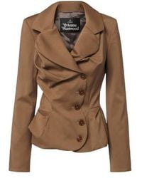 Vivienne Westwood - Draped Peplum Virgin Wool Jacket - Lyst