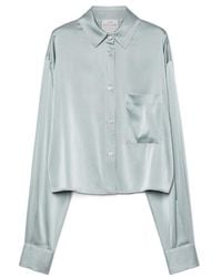 forte_forte - Satin Button-Up Top - Lyst