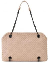 Bottega Veneta - Woven Pattern Chain Handbag - Lyst