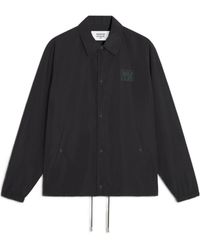 Maison Kitsuné - Logo-Print Buttoned Jacket - Lyst