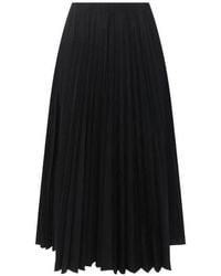 Valentino - Pleated High-Waisted Midi Skirt - Lyst