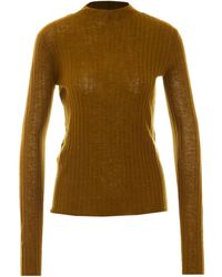 Pinko - Ribbed-Knit Mock-Neck Sweater - Lyst