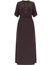 Tom Ford - Striped Whitney Fluid Long Shirt Dress - Lyst
