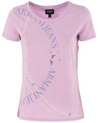 Armani Jeans - Logo Printed T-Shirt - Lyst