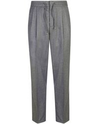 Brunello Cucinelli - Drawstring Elastic Waist Pants - Lyst