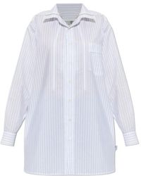 MM6 by Maison Margiela - Oversized Striped Shirt - Lyst