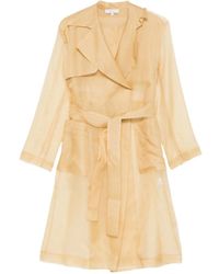Antonelli - Collar-Buttoned Belted Trench Coat - Lyst
