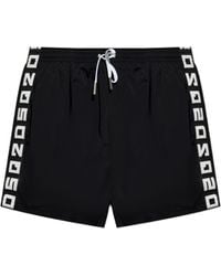 DSquared² - Elastic Waist Swimming Trunks - Lyst