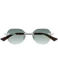 Bottega Veneta - Eyewear Panthos Frame Sunglasses - Lyst