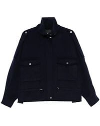Pinko - Flap-Pocket Button-Fastening Jacket - Lyst