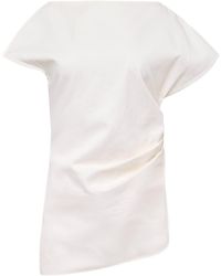 JW Anderson - Jw Anderson Lace Panelled Asymmetric Blouse - Lyst