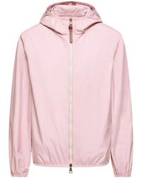 Moncler - Logo Patch Zip-Up Hooded Jacket - Lyst