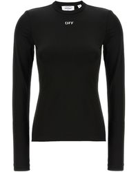 Off-White c/o Virgil Abloh - Off Stamp Crewneck Jumper - Lyst