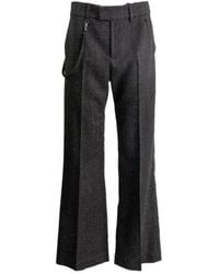Courreges - Courrèges Strap-Detailed Wide-Leg Trousers - Lyst
