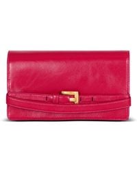 Balmain - Shuffle Calfskin Wallet With Chain - Lyst