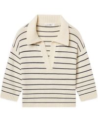 FRAME - The Striped Easy Pullover - Lyst