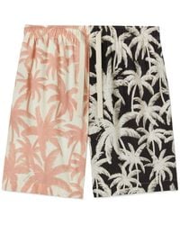 Palm Angels - Patchwork Detailed Drawstring Palms Shorts - Lyst