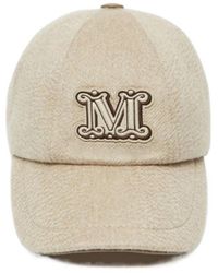 Max Mara - Ordine Logo Embroidered Baseball Cap - Lyst