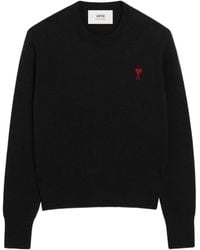Ami Paris - De Coeur Wool Sweater - Lyst